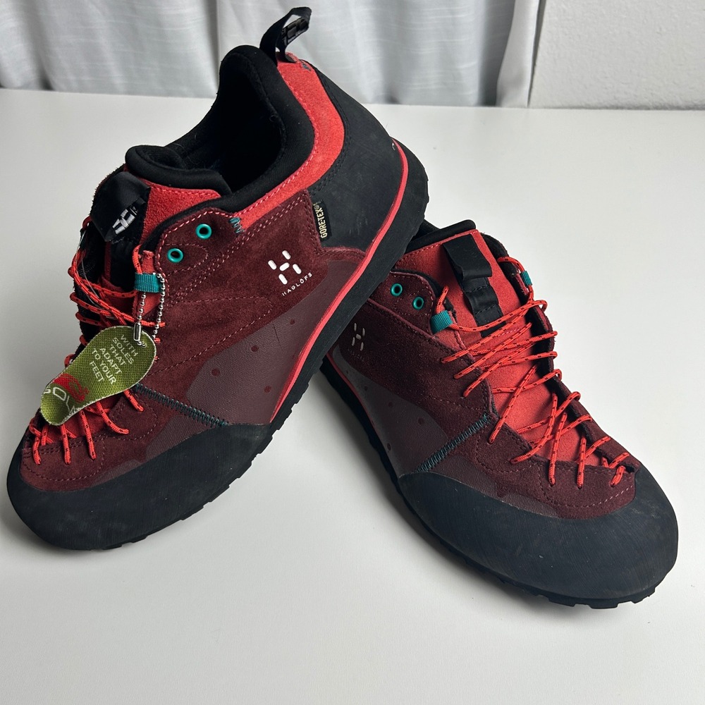 Haglofs Roc Legend Q GT Gore-Tex Approach Shoes Red Burgundy Womens 9 491270